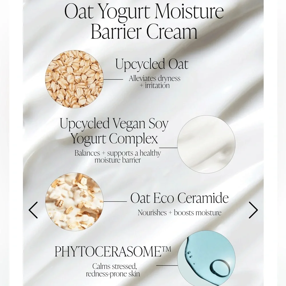 BYROJ NEW YORK Oat Yogurt Moisture Barrier Cream for Sensitive Skin 1.69oz NIB